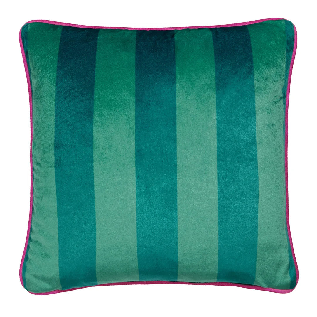 Polly Amorous Cushion In Teal 43 x 43cm