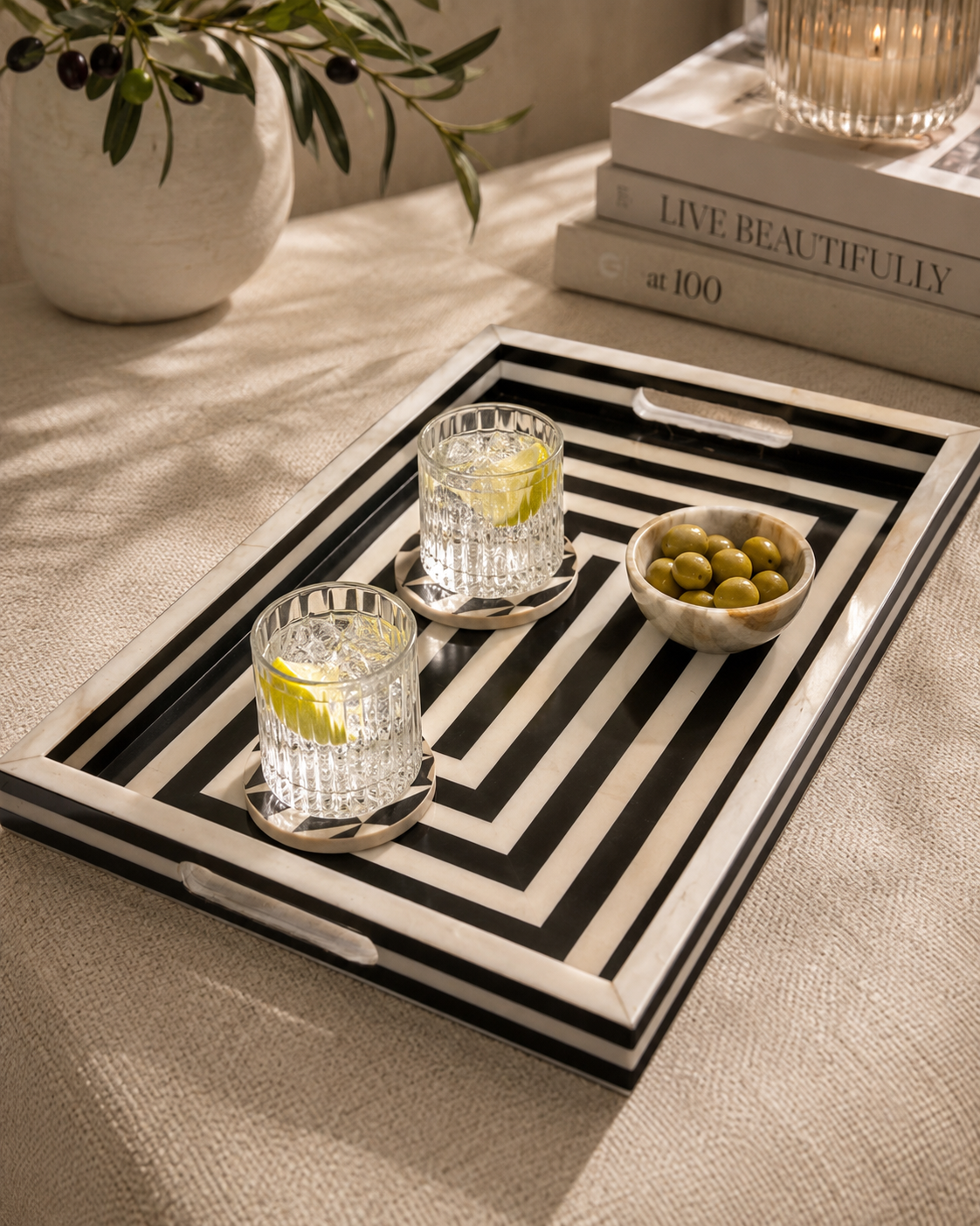 Faux Bone Inlay Tray