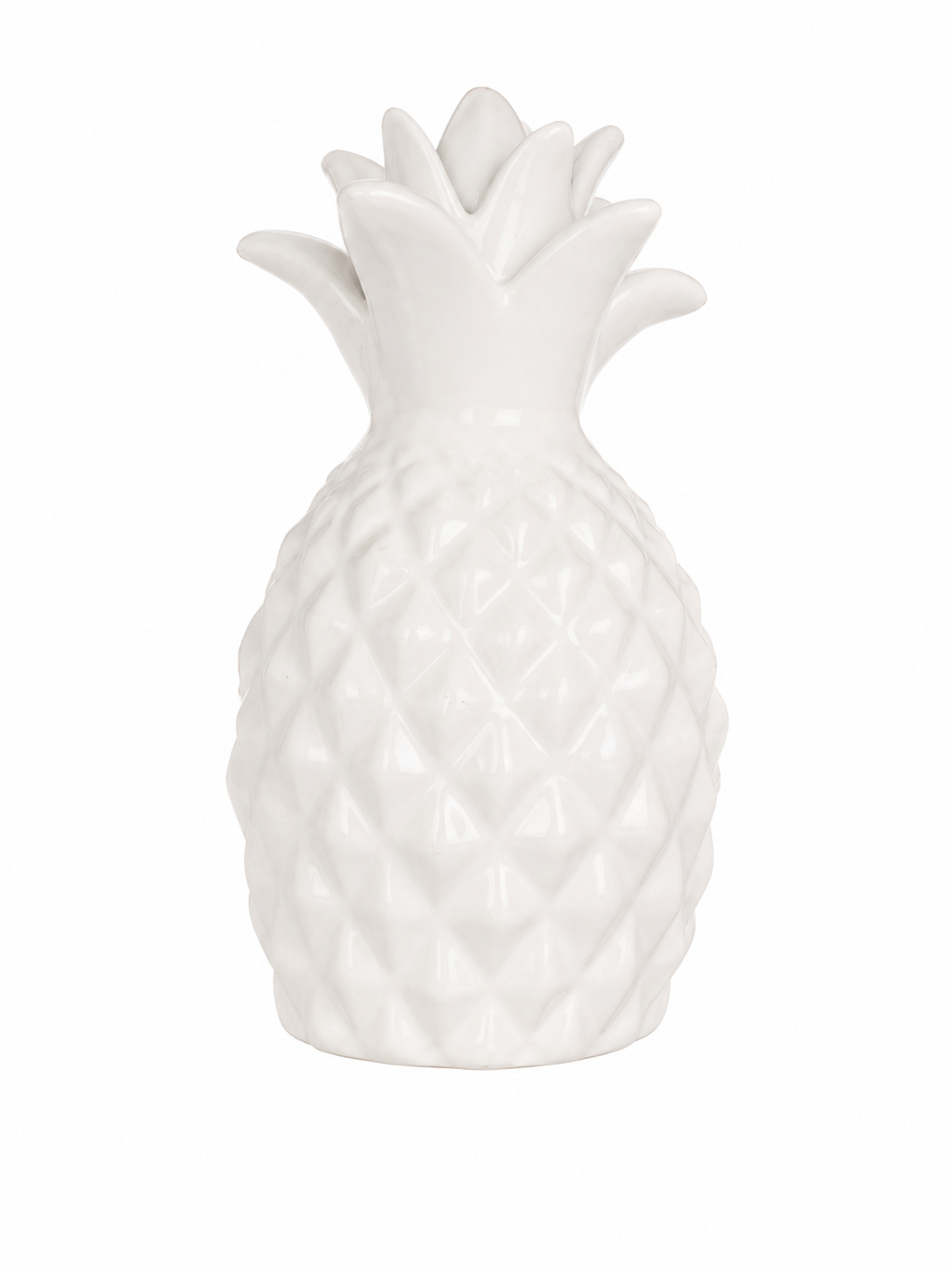 White Ceramic Pineapple Ornament