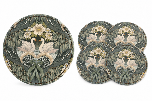 Bibury Swan Coaster Set x 4