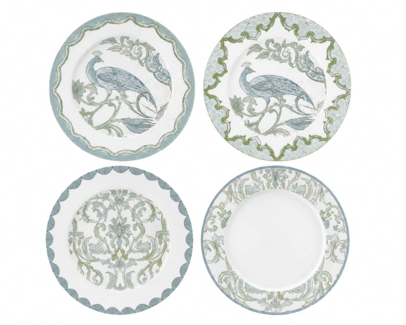 Palm Court Plate Set  x4