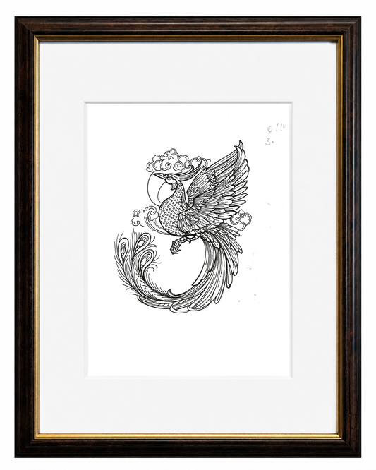 The Phoenix Study Original Framed