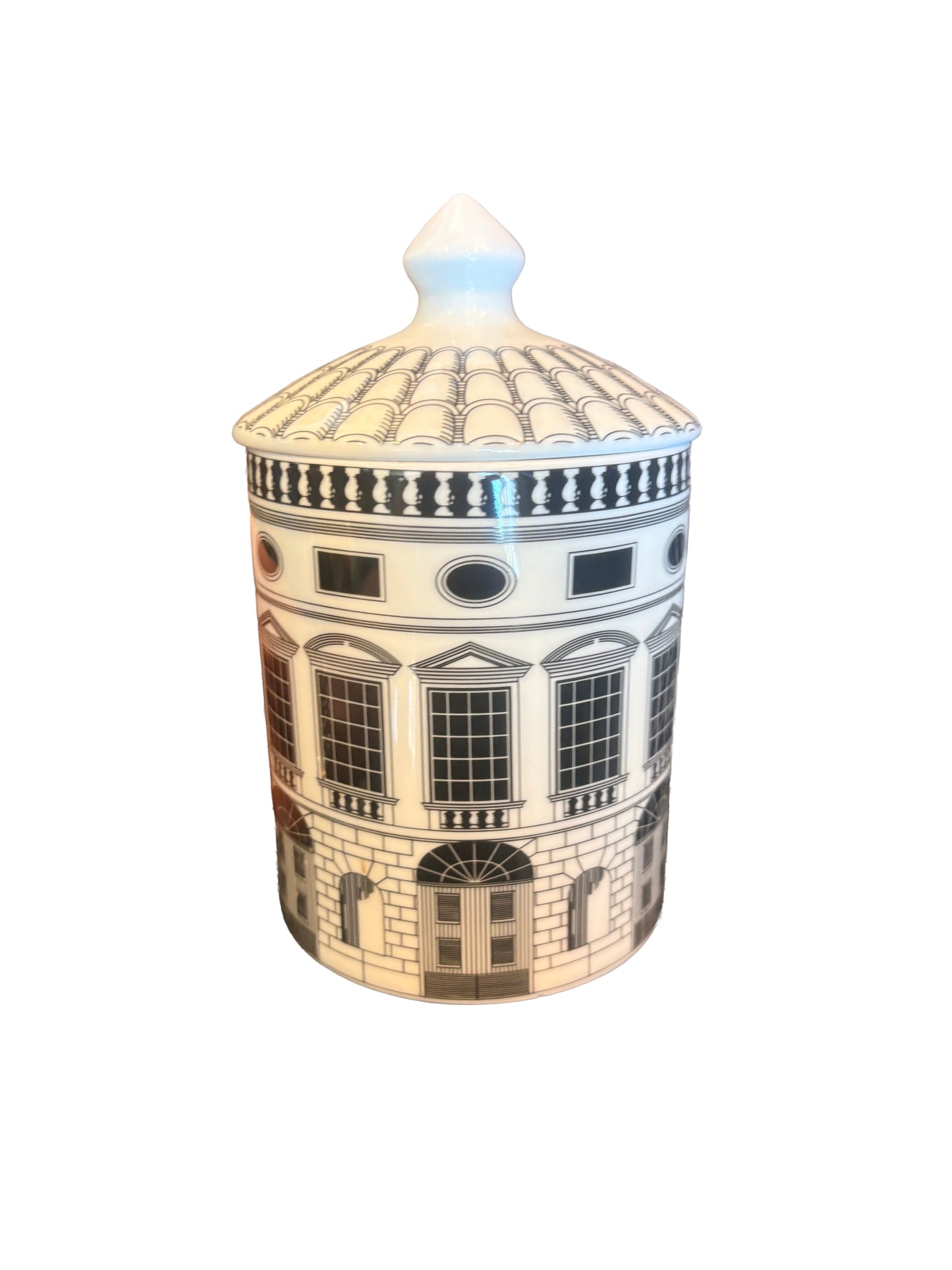 Black Toile Jar
